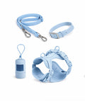Waterproof collar+waterproof traction strap set