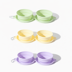 Portable Double Bowl Folding Pet Bowl